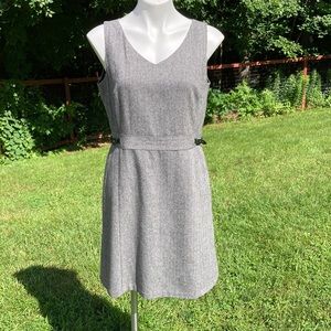 Ann Taylor Loft sheath fit wool blend lined paneled dress size 10P